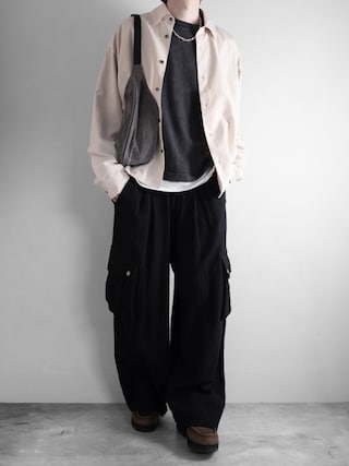 「RUUBON(ルーボン)の【RUUBON】airy regular collar shirt /エアリーレギュラーカラーシャツ/ストライプ(シャツ/ブラウス)」を使った、hopeさん(メンズ・168cm)の秋コーディネート