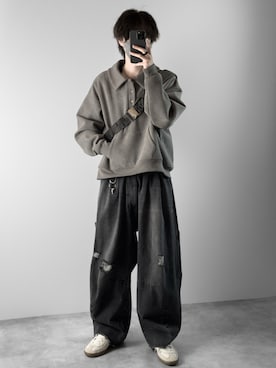 「アイテム（キーホルダー）」を使った、hopeさん（メンズ・168cm）の冬コーディネート