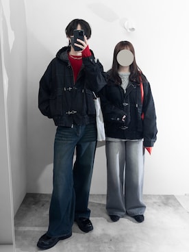 「AIVER（アイバー）のアイテム」を使った、hopeさん（メンズ・168cm）の冬コーディネート