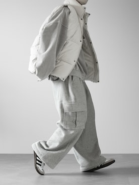 「RUUBON（ルーボン）のアイテム（スウェットパンツ）」を使った、hopeさん（メンズ・168cm）の秋コーディネート