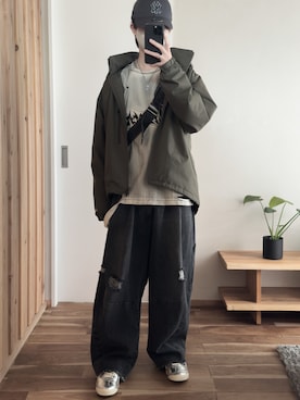 「+phenix（プラスフェニックス）のアイテム」を使った、hopeさん（メンズ・168cm）の冬コーディネート