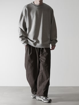 hopeさんの「【RUUBON】wide crew neck sweat / ワイドクルーネックスウェット」を使ったコーディネート