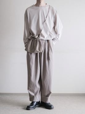 「shiki tokyo（シキトウキョウ）のアイテム（パンツ）」を使った、hopeさん（メンズ・168cm）の秋コーディネート