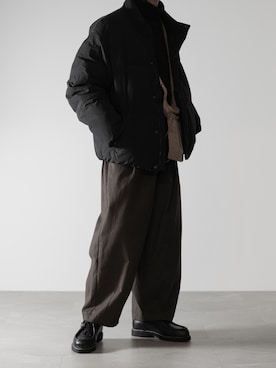 「RUUBON（ルーボン）のアイテム（ダウンジャケット/コート）」を使った、hopeさん（メンズ・168cm）の冬コーディネート