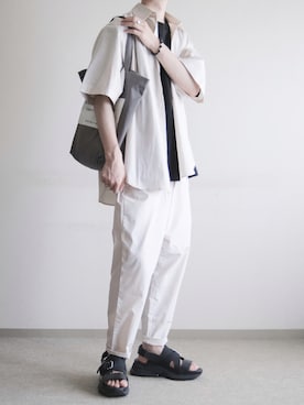 「nowm（ノウム）のアイテム（ジャケット/アウター）」を使った、hopeさん（メンズ・168cm）の夏コーディネート