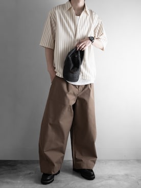 「SLICK（スリック）のアイテム（パンツ）」を使った、hopeさん（メンズ・168cm）の春コーディネート