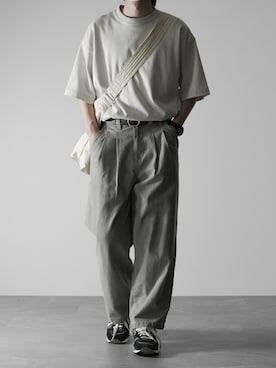 「RUUBON（ルーボン）のアイテム（トートバッグ）」を使った、hopeさん（メンズ・168cm）の春コーディネート