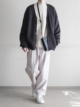 「RUUBON（ルーボン）のアイテム（スウェット）」を使った、hopeさん（メンズ・168cm）の秋コーディネート
