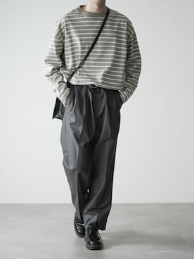 「RUUBON（ルーボン）のアイテム（その他パンツ）」を使った、hopeさん（メンズ・168cm）の春コーディネート
