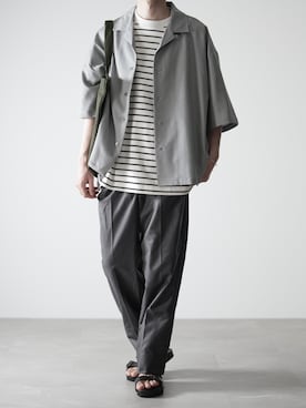 「RUUBON（ルーボン）のアイテム（その他パンツ）」を使った、hopeさん（メンズ・168cm）の夏コーディネート