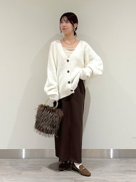 「アイテム（チョーカー）」を使った、みゆみゆさん（レディース・154cm・20代）の秋コーディネート