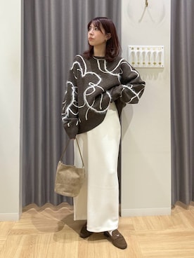 「アイテム（チョーカー）」を使った、みゆみゆさん（レディース・154cm・20代）の秋コーディネート