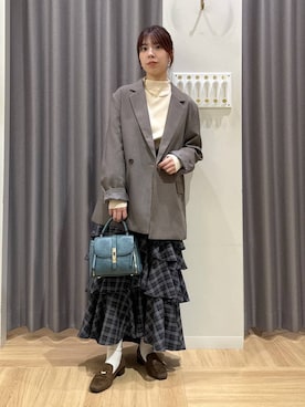 「アイテム（チョーカー）」を使った、みゆみゆさん（レディース・154cm・20代）の秋コーディネート