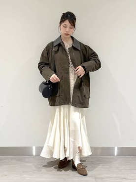 「アイテム（ミリタリージャケット）」を使った、みゆみゆさん（レディース・154cm・20代）の秋コーディネート