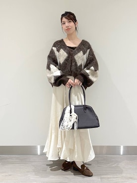 「アイテム（その他ヘアアクセサリー）」を使った、みゆみゆさん（レディース・154cm・20代）の秋コーディネート