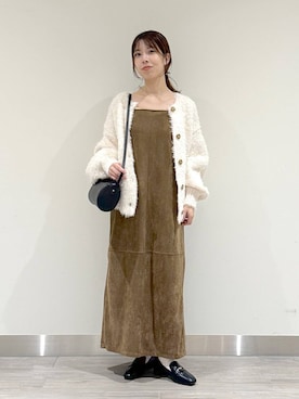 「アイテム（ワンピース/ドレス）」を使った、みゆみゆさん（レディース・154cm・20代）の秋コーディネート