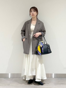 「アイテム（ヘアアクセサリー）」を使った、みゆみゆさん（レディース・154cm・20代）の秋コーディネート