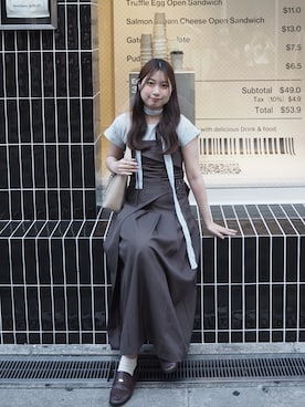 「VANNIE U（ヴァニーユー）のアイテム」を使った、Haru ⌇低身長コーデさん（レディース・148cm）の夏コーディネート