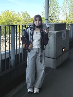 「アイテム（チョーカー）」を使った、Haru ⌇低身長コーデさん（レディース・148cm）の春コーディネート