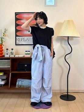 「TODAYFUL（トゥデイフル）のアイテム」を使った、オクユウカさん（レディース・159cm）の夏コーディネート