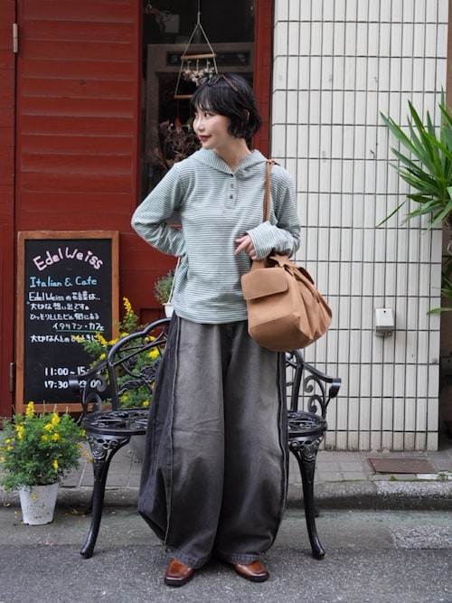 PRE-ORDER】Side-Tuck Cocoon Denim Pants/サイドタックコクーンデニム