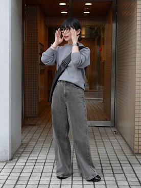 オクユウカさん（レディース・159cm・20代）の秋コーディネート