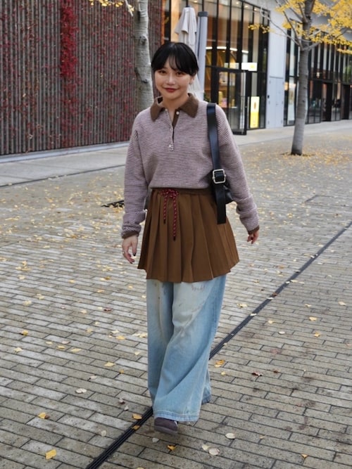 6 ニット セーター 「6(ROKU)」アルパカウールナイロン ポロニット