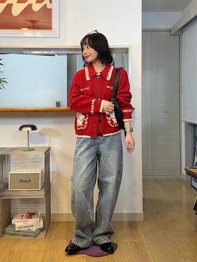 「Ameri（アメリ）のアイテム」を使った、オクユウカさん（レディース・159cm）の秋コーディネート