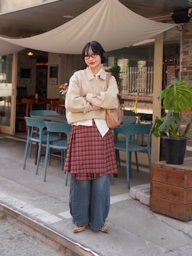 「旅行」｜オクユウカさん（レディース・159cm）の春コーディネート