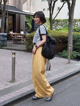 「MIZUNO（ミズノ　）のアイテム」を使った、オクユウカさん（レディース・159cm）の夏コーディネート
