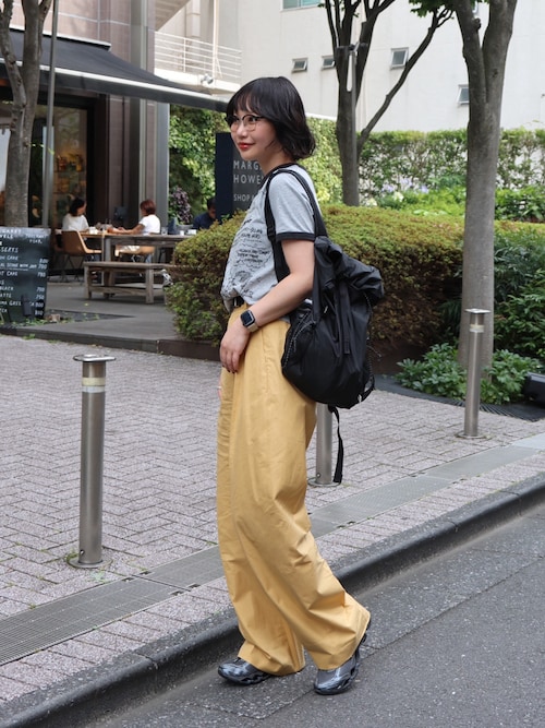 「MIZUNO（ミズノ　）のMIZUNO WAVE PROPHECY LS D1GA3337：スニーカー（スニーカー）」を使った、オクユウカさん（レディース・159cm）の夏コーディネート