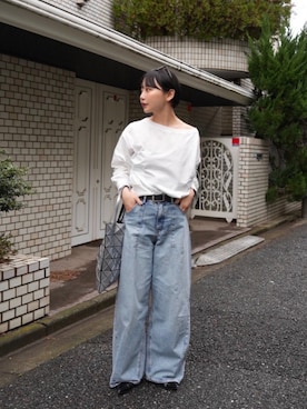 「CENE（セネ）のアイテム」を使った、オクユウカさん（レディース・159cm）の冬コーディネート