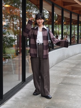 「アイテム（スニーカー）」を使った、オクユウカさん（レディース・159cm・20代）の秋コーディネート