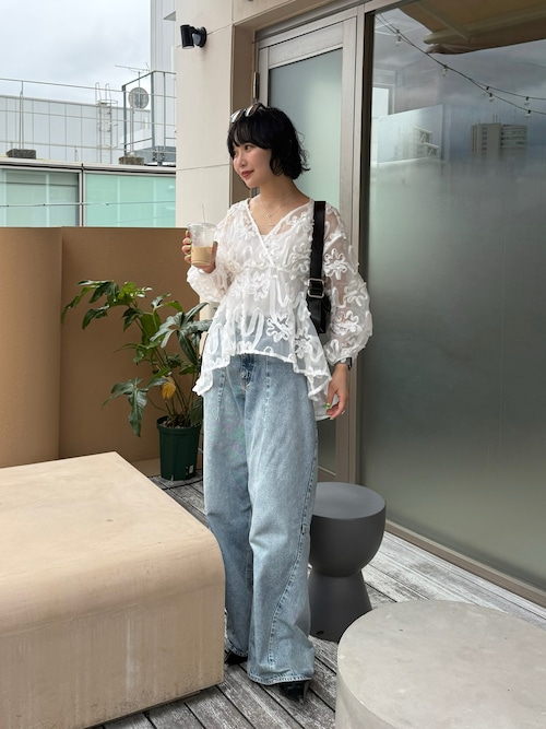 「OSOI(オソイ)の【一部別注】<OSOI>FOLDER BROT バッグ(ショルダーバッグ)」を使った、オクユウカさん(レディース・159cm)の夏コーディネート