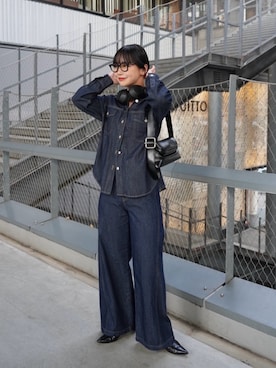 「OSOI（オソイ）のアイテム」を使った、オクユウカさん（レディース・159cm）の冬コーディネート