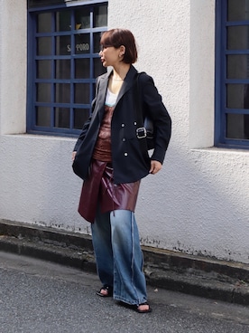 オクユウカさん（骨格ストレート・レディース・159cm）の夏コーディネート