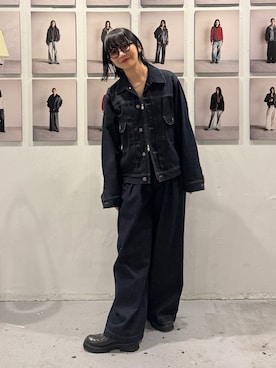 「アイテム（ピアス（両耳用））」を使った、オクユウカさん（レディース・159cm）の秋コーディネート