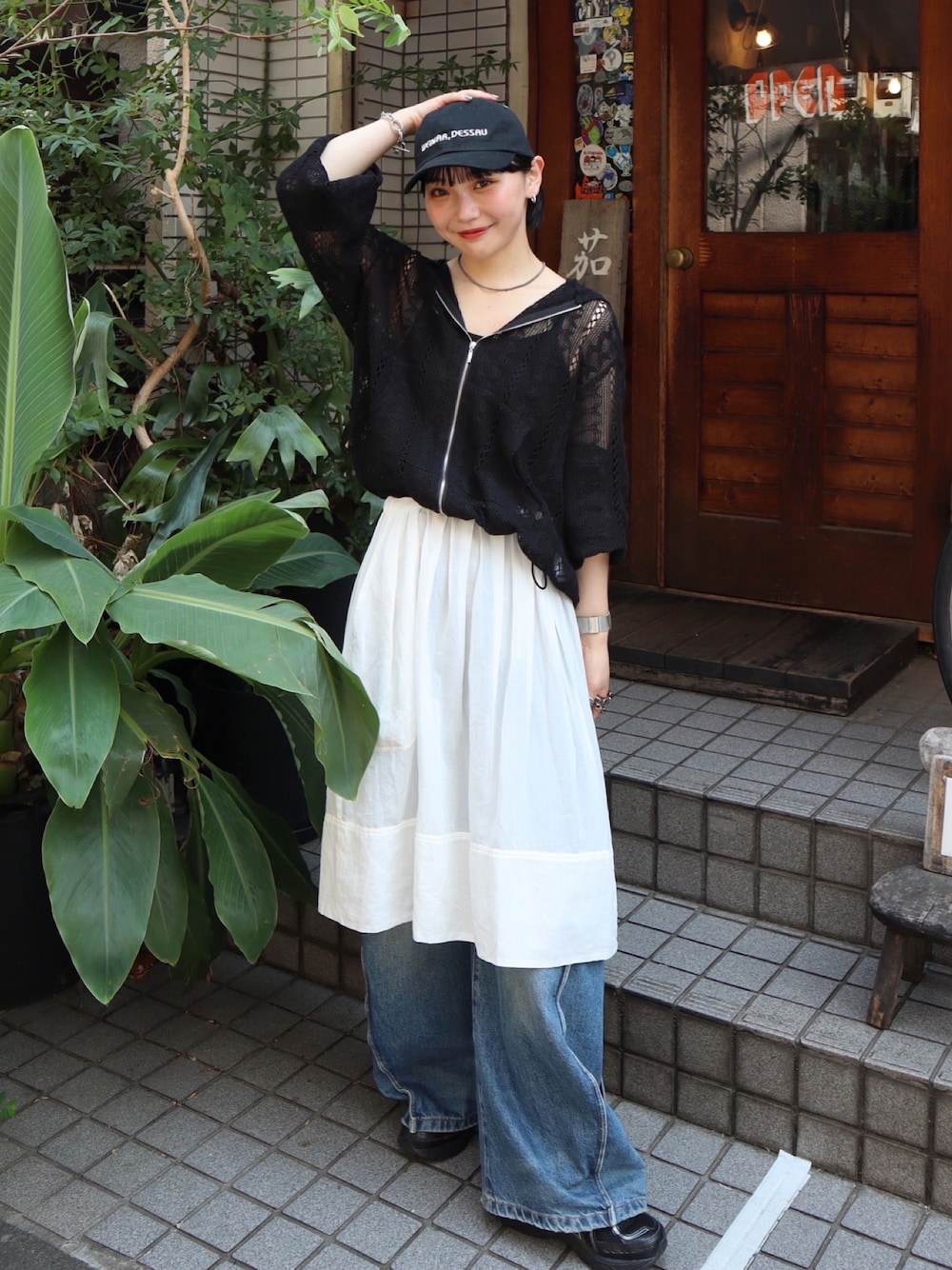 beauty &youth 6 roku コットンスケスカート 6（ロク）の「＜6(ROKU)＞コットン スケ スカート（スカート）」 - WEAR