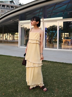 オクユウカさん（骨格ストレート・レディース・159cm）の夏コーディネート