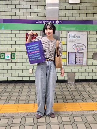 「CALIFORNIA OUTFITTERS（カリフォルニア アウトフィッターズ）の3-12C15 Apple Watch Band アップルウォッチ バンド ベルト（デジタル腕時計）」を使った、オクユウカさん（レディース・159cm）の春コーディネート