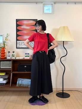 「TODAYFUL（トゥデイフル）のアイテム」を使った、オクユウカさん（レディース・159cm）の夏コーディネート