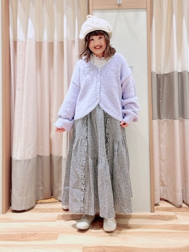 「Samansa Mos2（サマンサ モスモス）のアイテム（ブーツ）」を使った、えりさん（レディース・150cm）の冬コーディネート