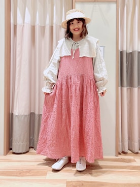 「ゆべしコラボ」｜「アイテム（その他シューズ）」を使った、えりさん（レディース・150cm）の春コーディネート