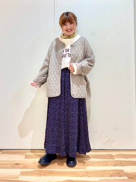 「Samansa Mos2（サマンサ モスモス）のアイテム（テーラードジャケット）」を使った、えりさん（レディース・150cm）の秋コーディネート
