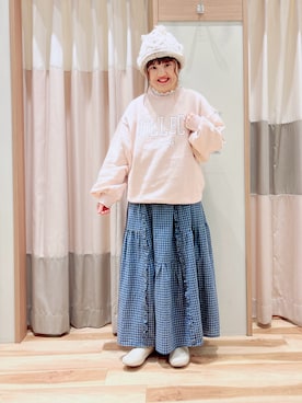 「Samansa Mos2（サマンサ モスモス）のアイテム（ブーツ）」を使った、えりさん（レディース・150cm）の冬コーディネート