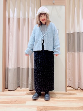 「Samansa Mos2（サマンサ モスモス）のアイテム（ブーツ）」を使った、えりさん（レディース・150cm）の冬コーディネート