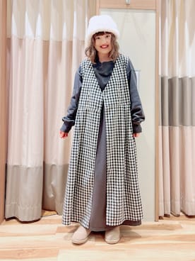 「Samansa Mos2（サマンサ モスモス）のアイテム（ブーツ）」を使った、えりさん（レディース・150cm）の冬コーディネート