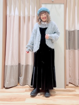 「Samansa Mos2（サマンサ モスモス）のアイテム（ブーツ）」を使った、えりさん（レディース・150cm）の冬コーディネート