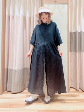 「パッチワークパンツ」｜えりさん（レディース・150cm）の春コーディネート