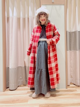 「Samansa Mos2（サマンサ モスモス）のアイテム（ブーツ）」を使った、えりさん（レディース・150cm）の冬コーディネート
